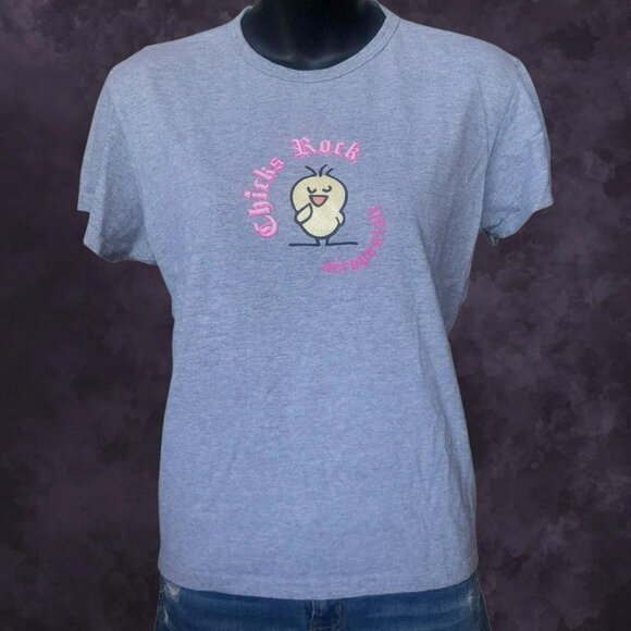 00s Aeropostale Chicks Rock Tee - Picture 2 of 8